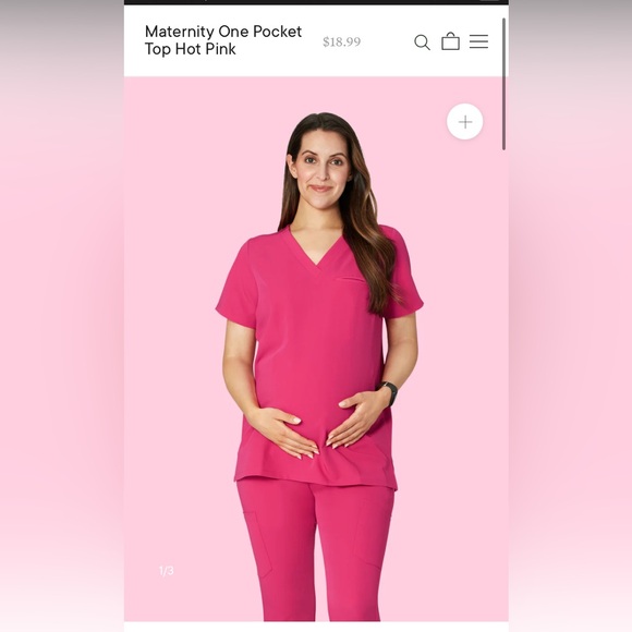Hot pink Mandala maternity scrub set 🩷 - Picture 1 of 4